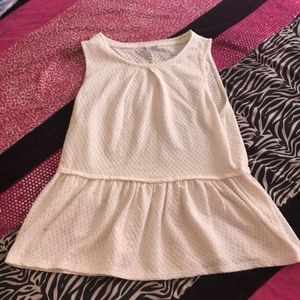 Macy’s cream colored blouse